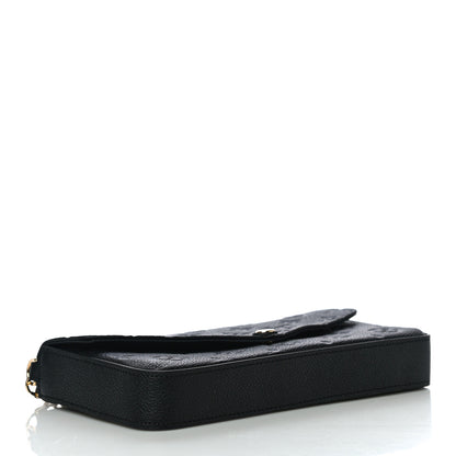 Louis Vuitton Empreinte Pochette Felicie Chain Wallet Black 5 of 10