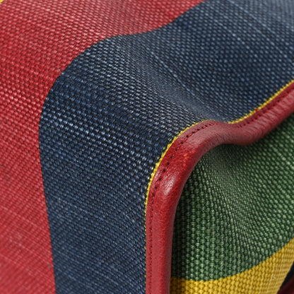 Gucci Canvas Marley Stripe Script Logo Large Gucci 100 Tote Bag Multicolor 11 of 12