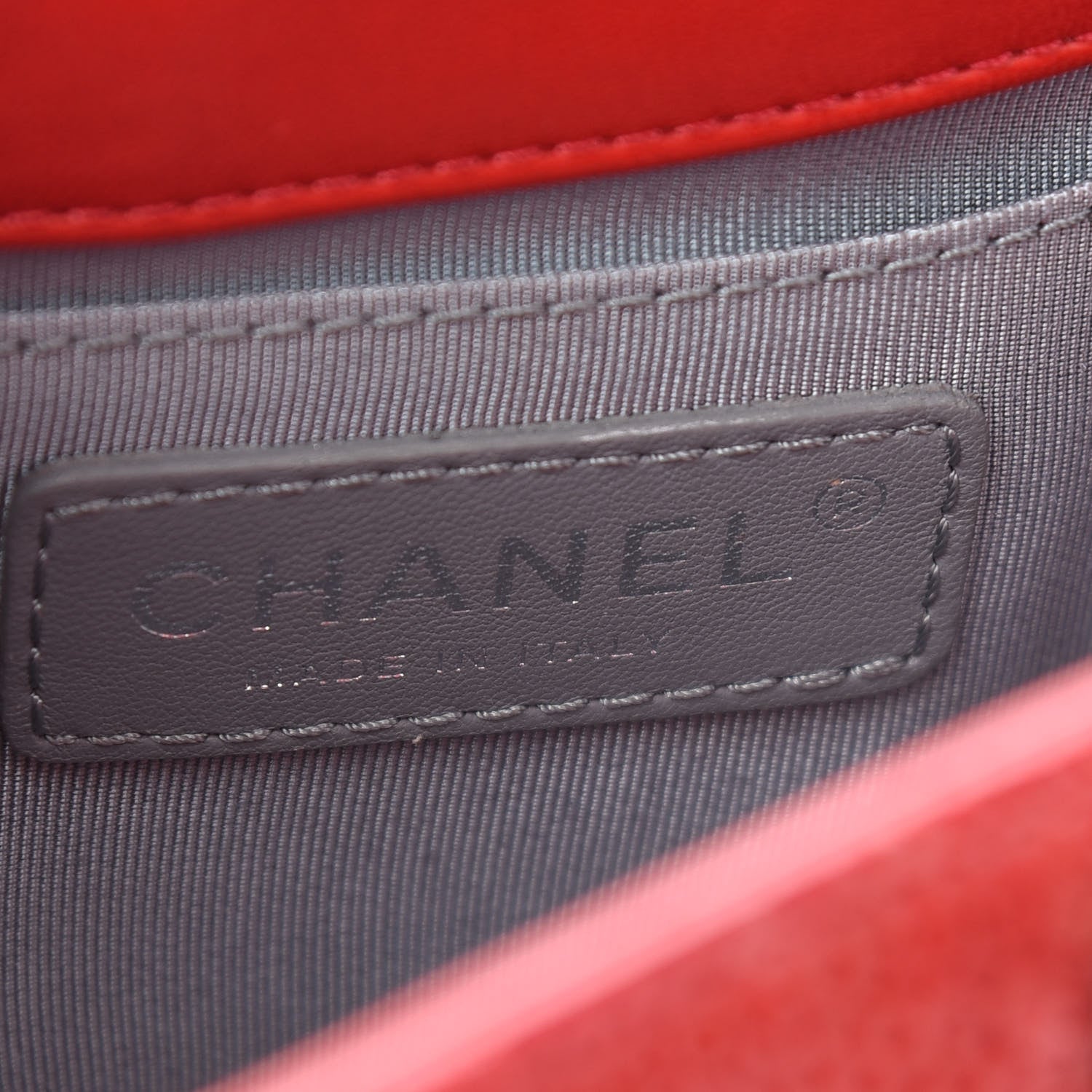Chanel Galuchat Stingray Calfskin Boy Crossbody Red 6 of 10