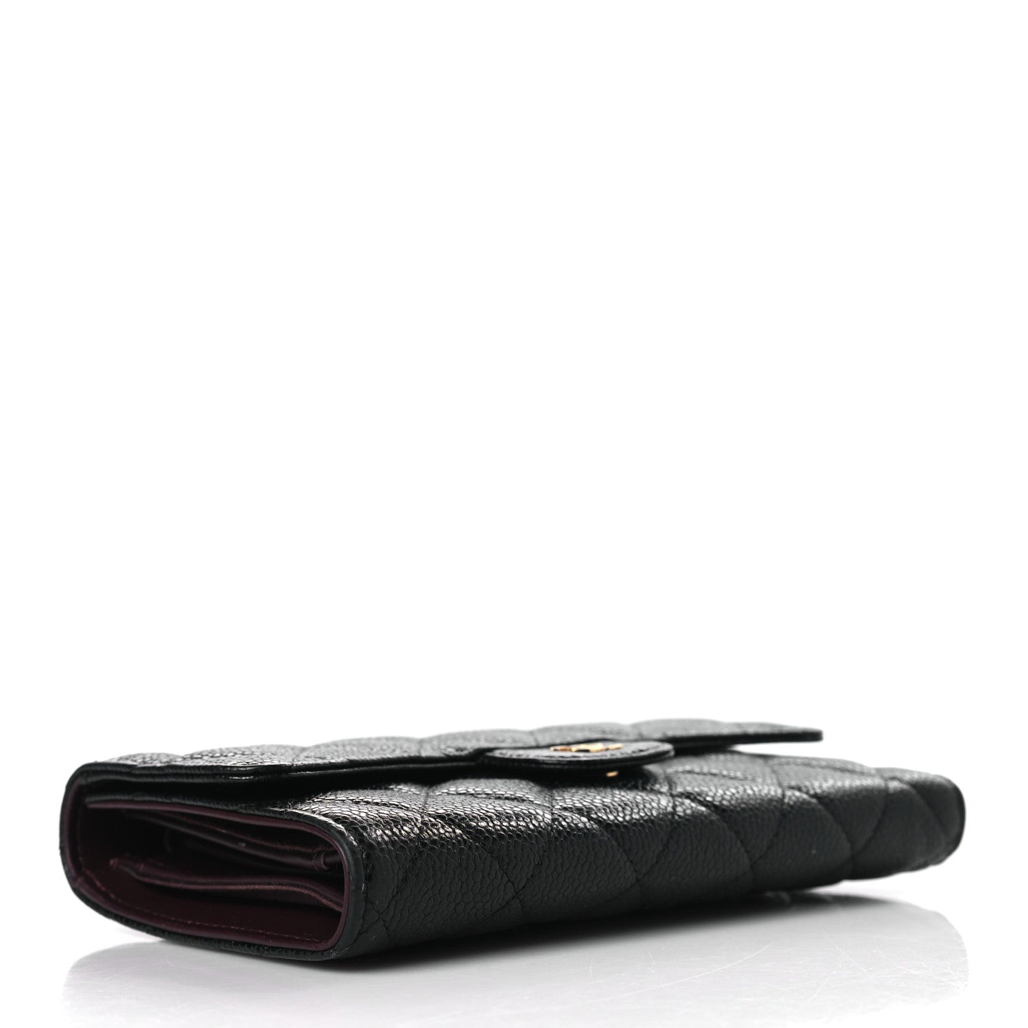 Chanel Caviar Quilted Large Flap Wallet Black 4 of 7
