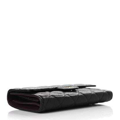 Chanel Caviar Quilted Large Flap Wallet Black 4 of 7