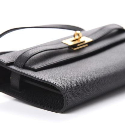 Hermes Epsom Kelly Wallet To Go Black 11 of 15