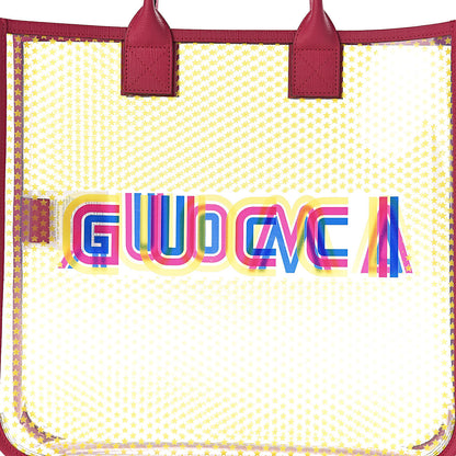 Gucci Vinyl Gucci Amour Stars Childrens Tote Multicolor Glass Bright Fuxia 8 of 10