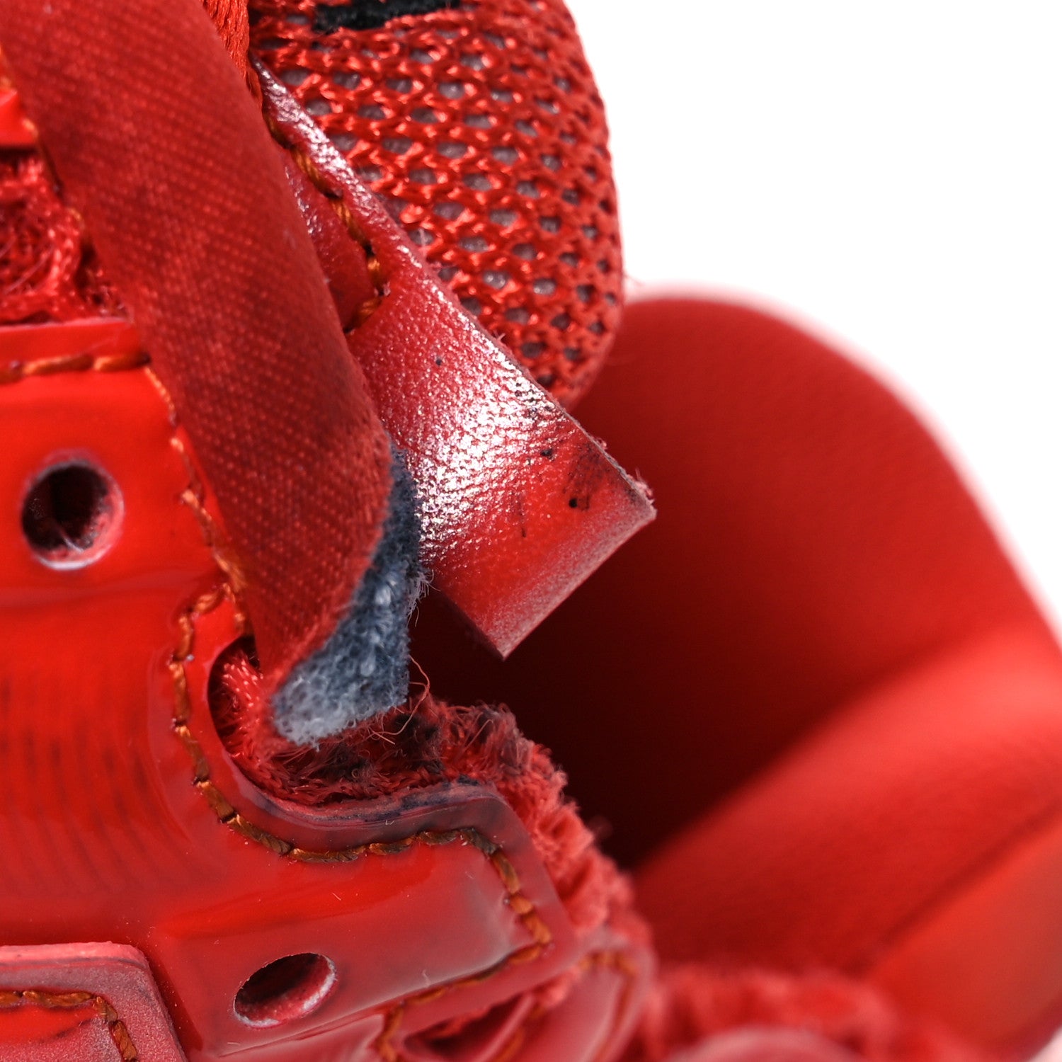 Balenciaga Mesh Rubber Mens Runner Sneakers  39 Red 15 of 16