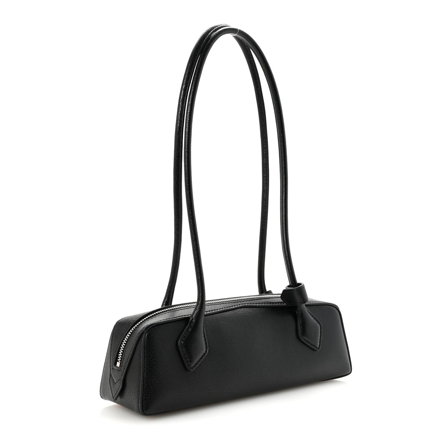 Shiny Goatskin Small Le Teckel Bag Black