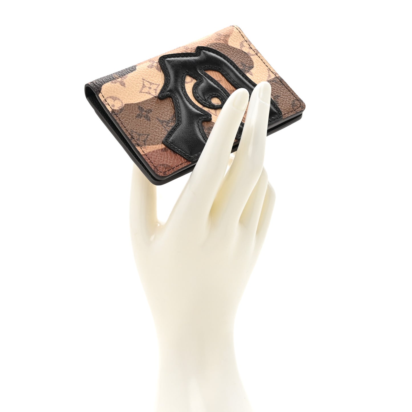 Monogram Portrait Pocket Organizer Brown