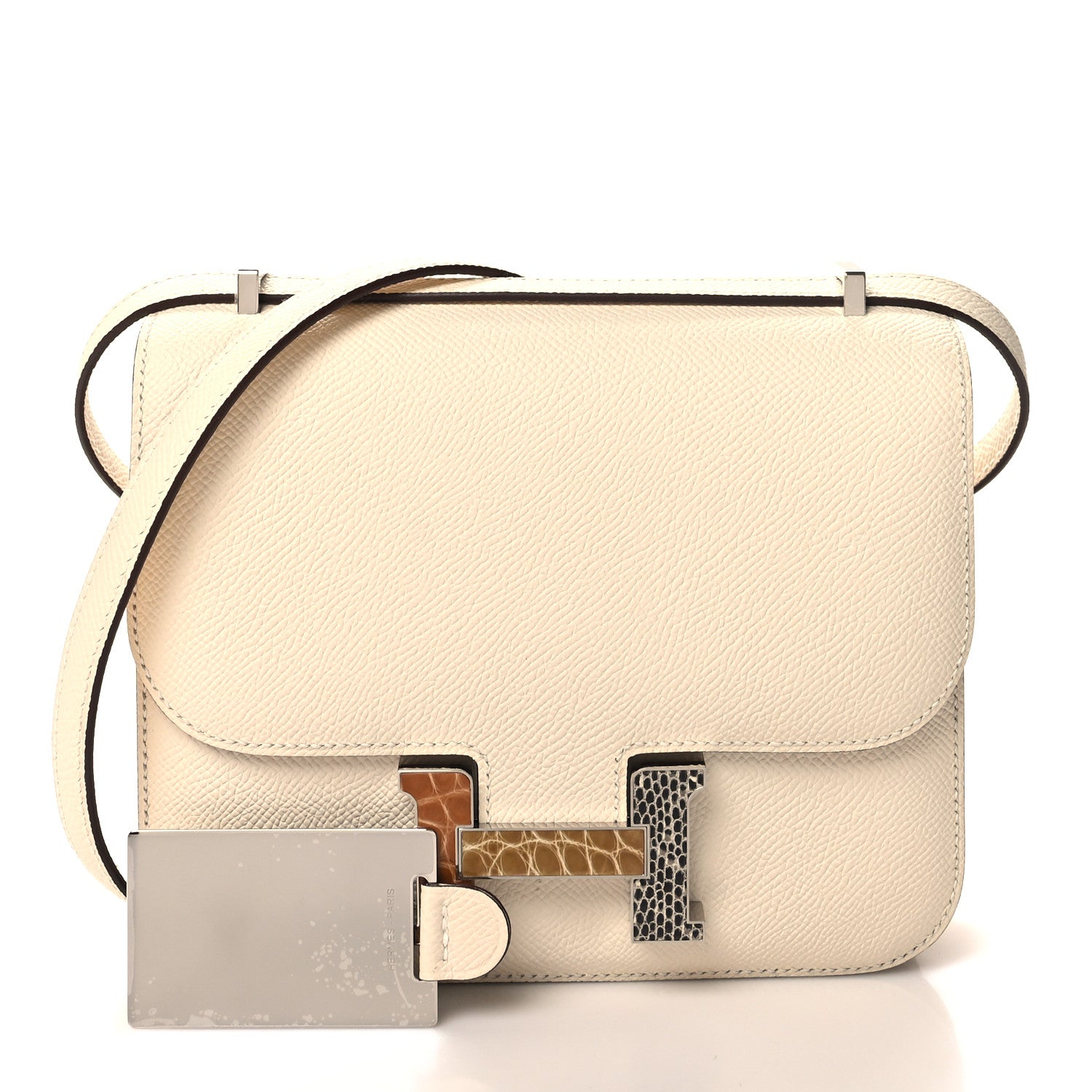 Hermes Epsom Shiny Alligator Lizard Constance 18 Nata 3 of 13