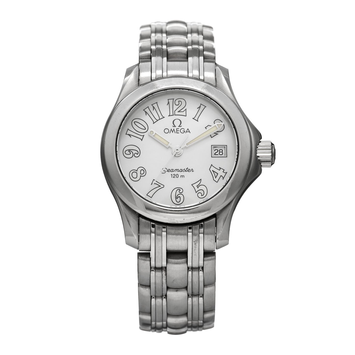 Stainless Steel Mother of Pearl 26mm Seamaster Quartz Watch 2581.70