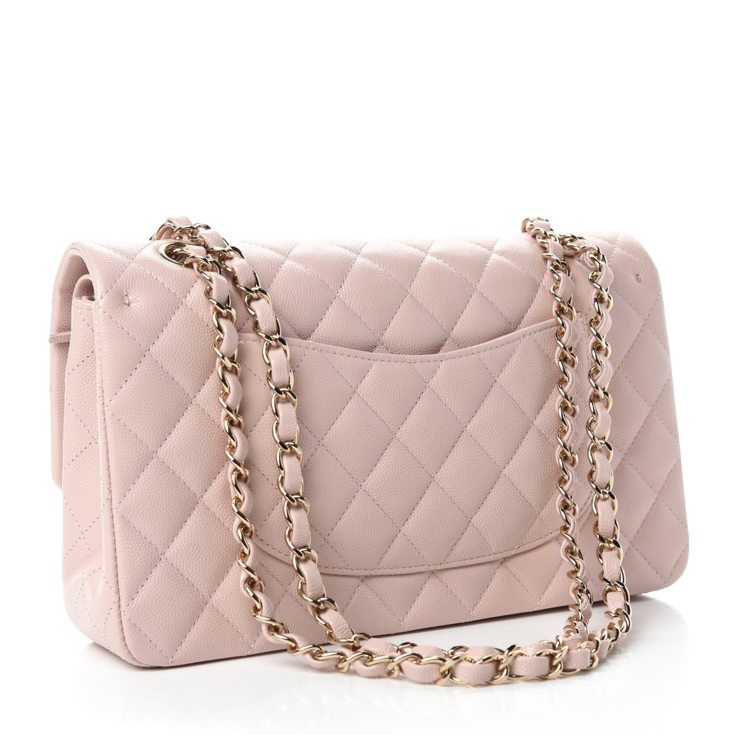 Chanel Caviar Quilted Medium Double Flap Light Pink 4 of 11