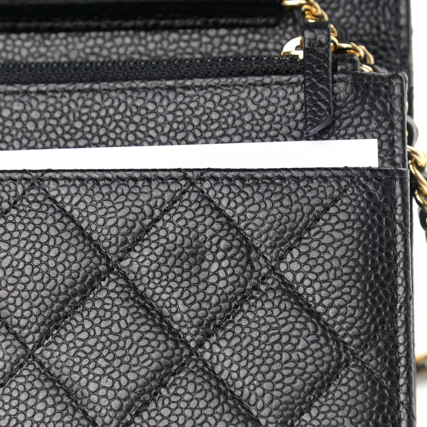 Chanel Caviar Quilted Wallet On Chain WOC Black 11 of 11