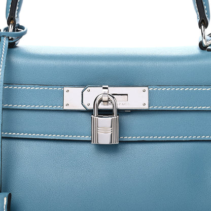 Hermes Swift Kelly Retourne 28 Blue Jean 14 of 14