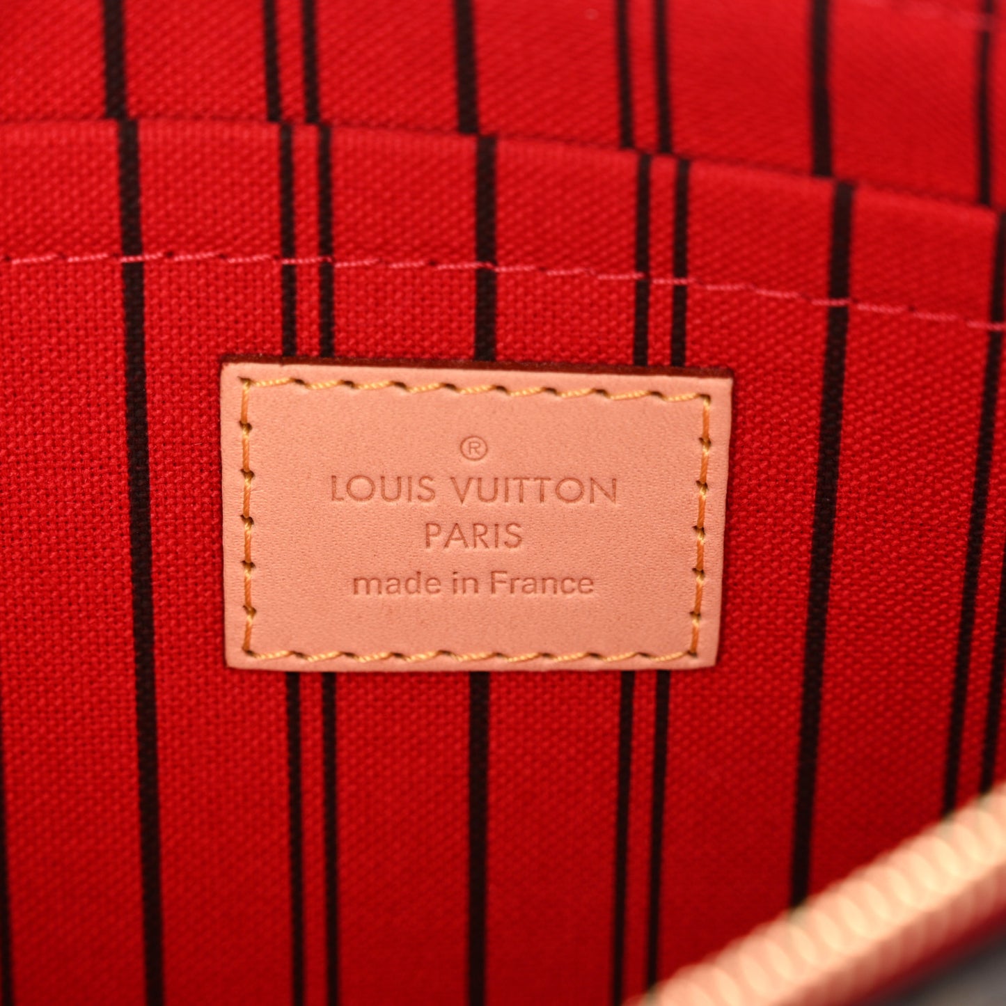 Monogram Neverfull MM GM Pochette Cherry