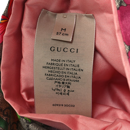 Gucci Silk Monogram Flora Print Headband M Pink 4 of 5
