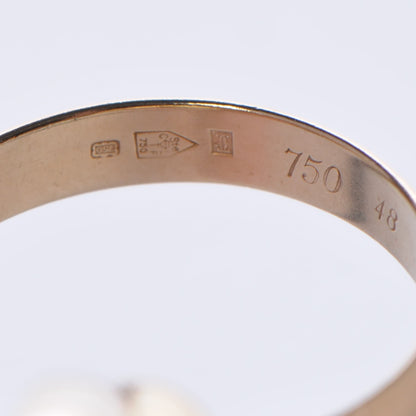 Cartier 18K Pink Yellow White Gold Les Must De Trinity Ring 48 4.5 4 of 5