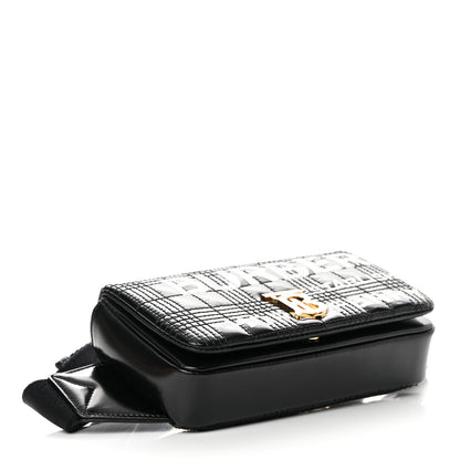 Burberry Patent Quilted Horseferry Print Lola Bum Bag Black 4 of 15