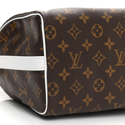 Louis Vuitton Monogram LV Match Speedy Bandouliere 25 White 8 of 9