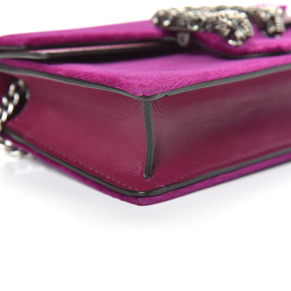 Gucci Velvet Super Mini Dionysus Shoulder Bag Fuchsia Violet Cyclamen 7 of 13