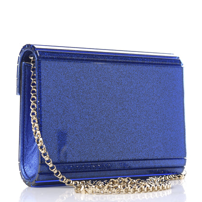 Jimmy Choo Acrylic Glitter Candy Clutch Blue 3 of 10