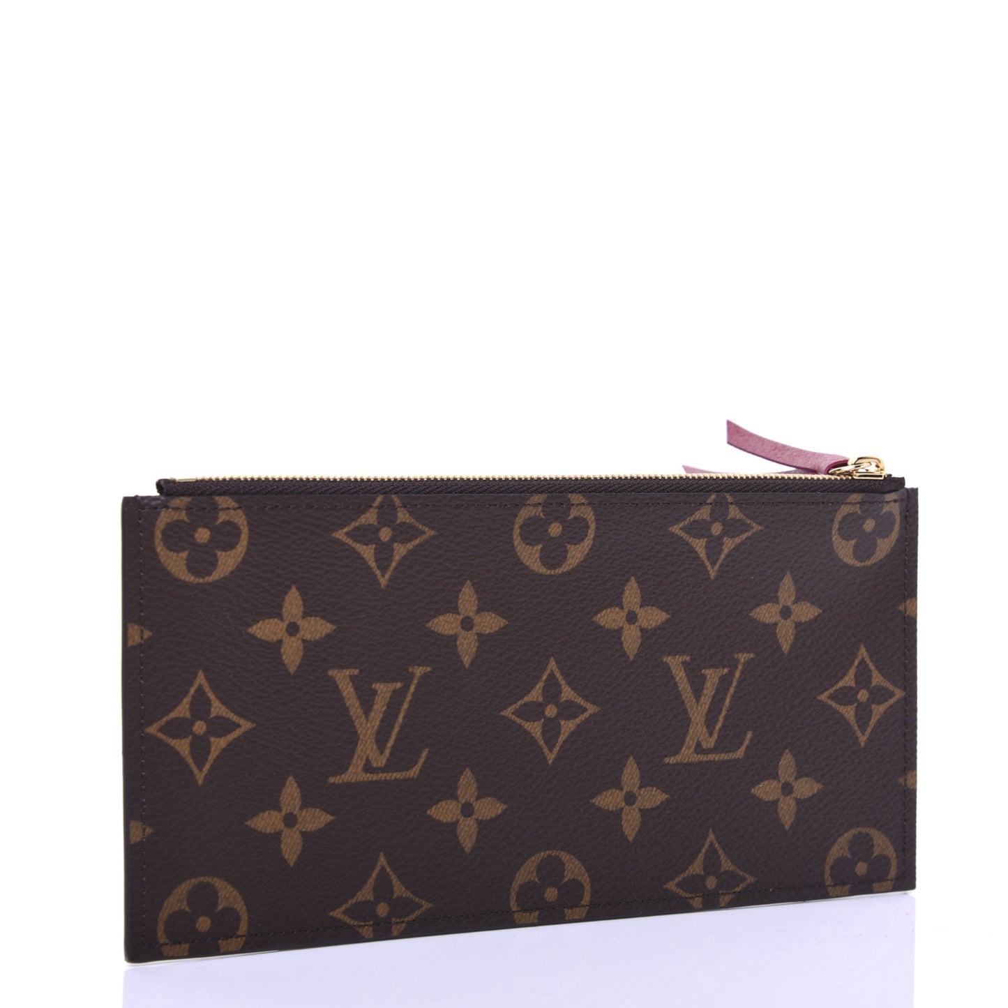 Monogram Felicie Chain Wallet Zippered Insert Fuchsia