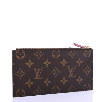 Louis Vuitton Monogram Felicie Chain Wallet Zippered Insert Fuchsia 3 of 8