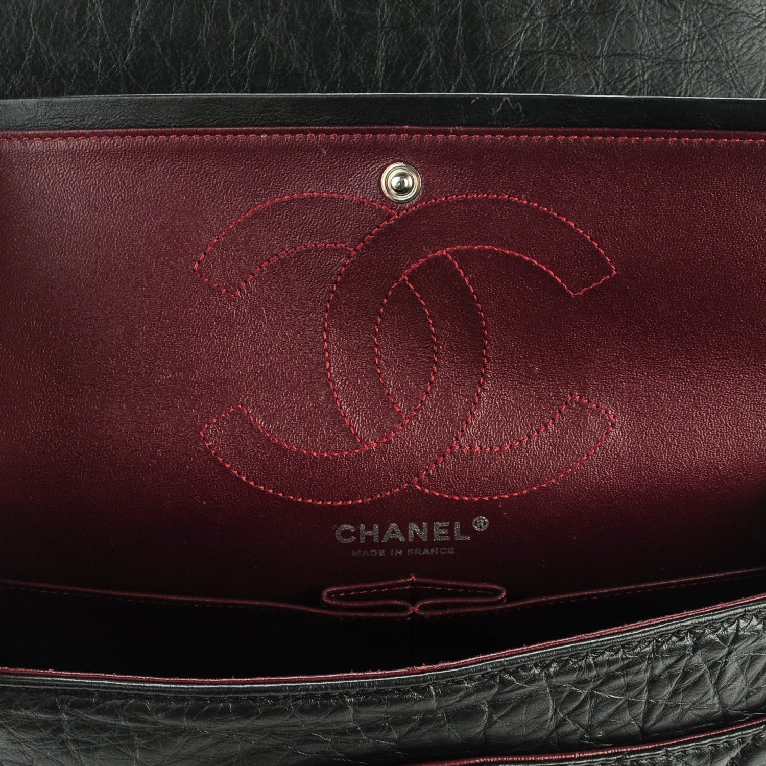 Chanel Aged Calfskin Quilted 2.55 Reissue 226 Flap Black 7 of 8