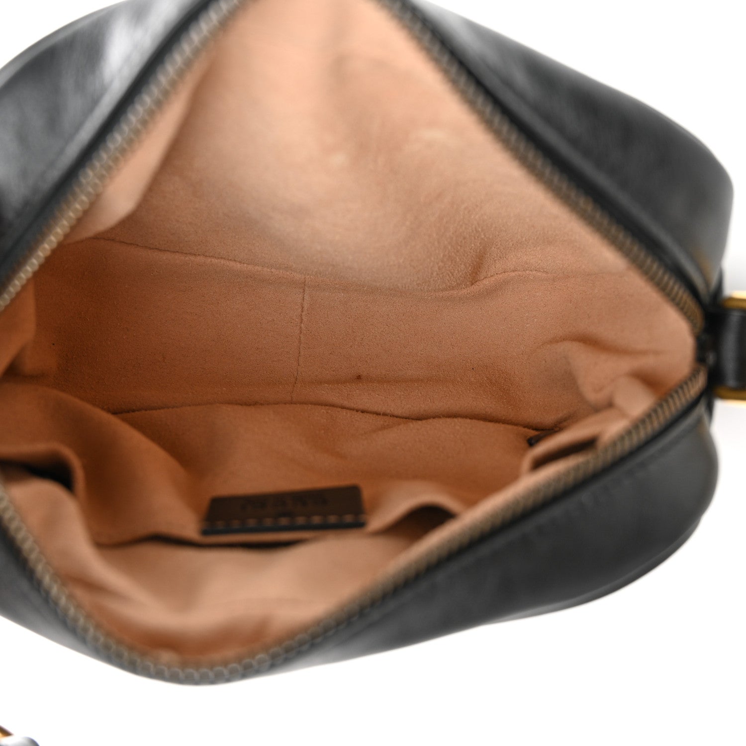Gucci Calfskin Matelasse Mini GG Marmont Chain Shoulder Bag Black 5 of 11