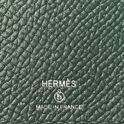 Hermes Epsom Evercolor Lizard Chevre Mysore Histoire Naturelle Card Holder Vert Cypress Lime Vert Anis 6 of 8