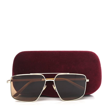 Gucci Metal Navigator Sunglasses GG0941S Gold 7 of 7