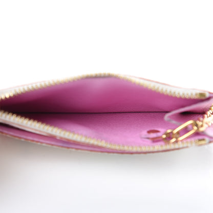 Louis Vuitton Monogram Multicolor Key Pouch White Litchi 5 of 8