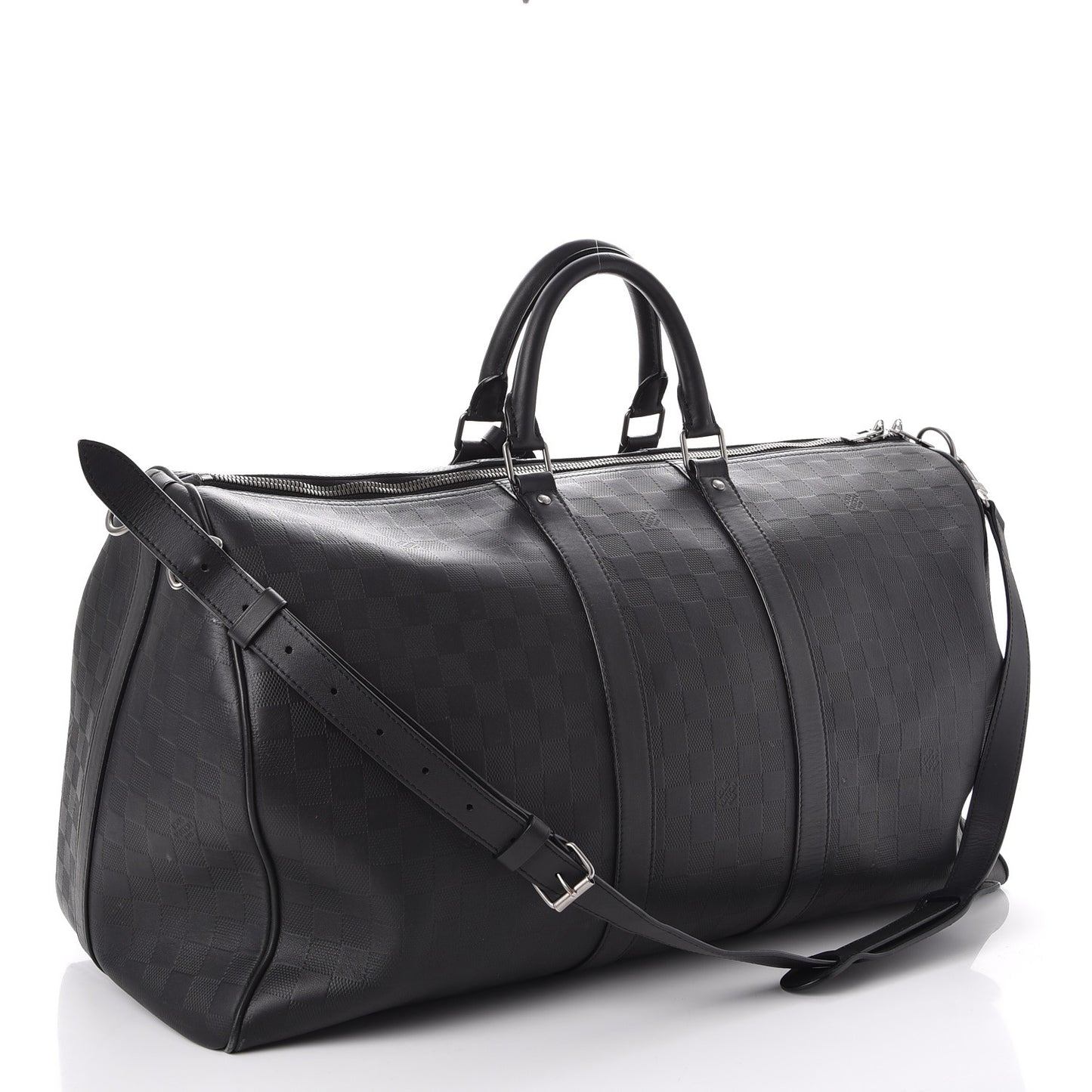 Damier Infini Keepall Bandouliere 55 Onyx