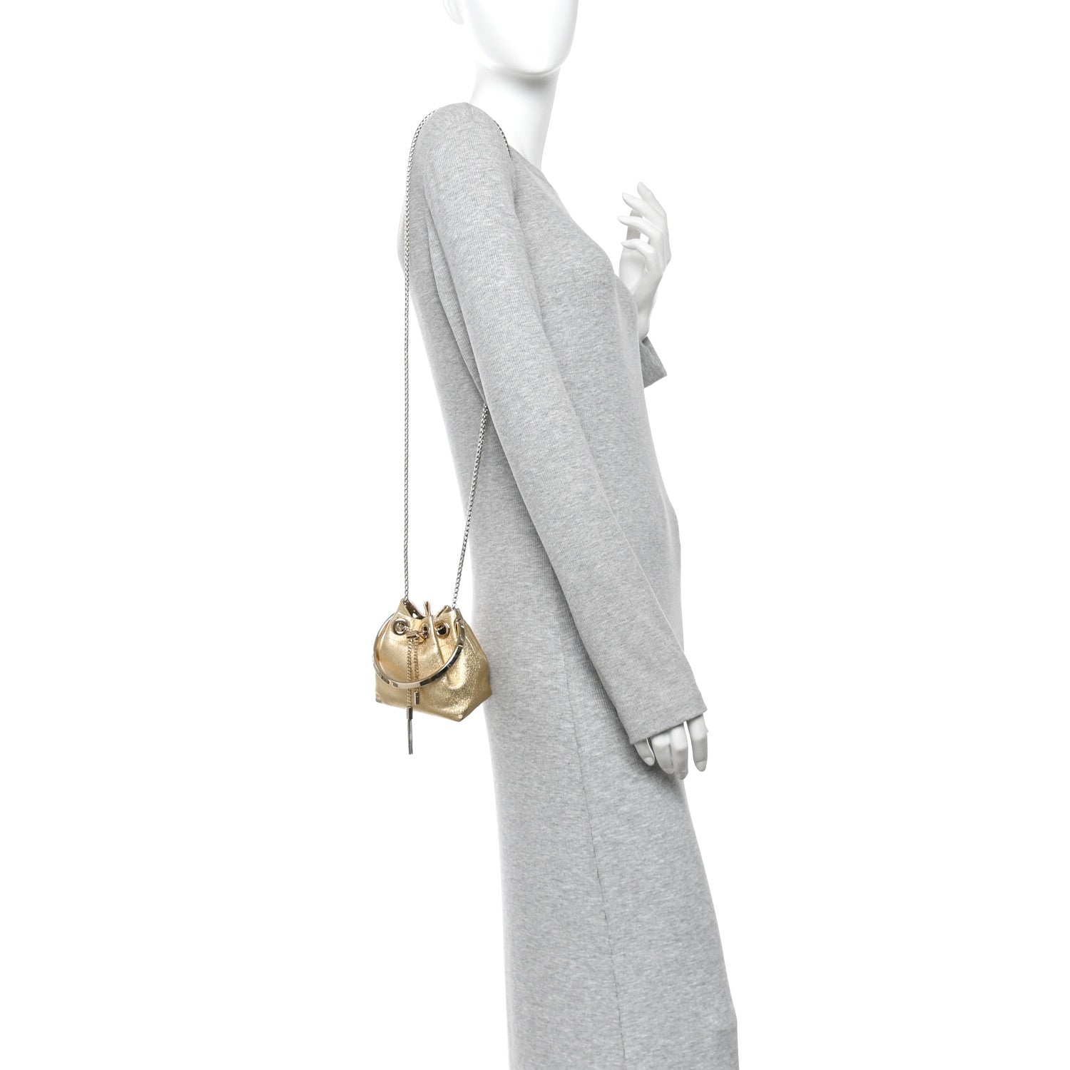 Jimmy Choo Metallic Nappa Micro Bon Bon Bag Gold 1919135