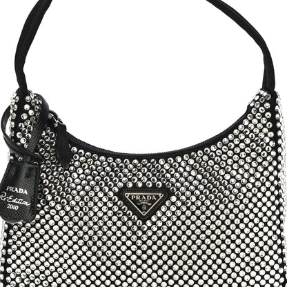 Prada Satin Crystal Mini Re-Edition 2000 Bag Cristal 7 of 13