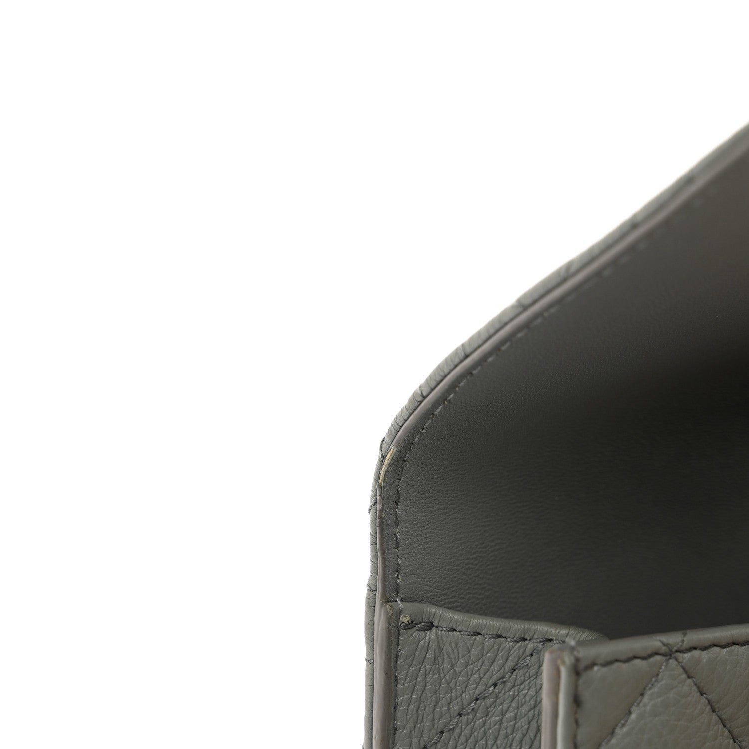 Christian Dior Supple Calfskin Caro Pouch with Chain Cloud Blue 10 of 11