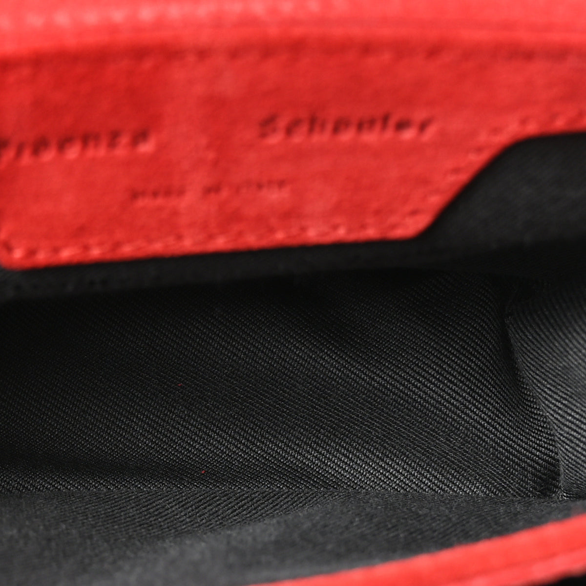 Suede Corduroy Micro PS1 Satchel Red