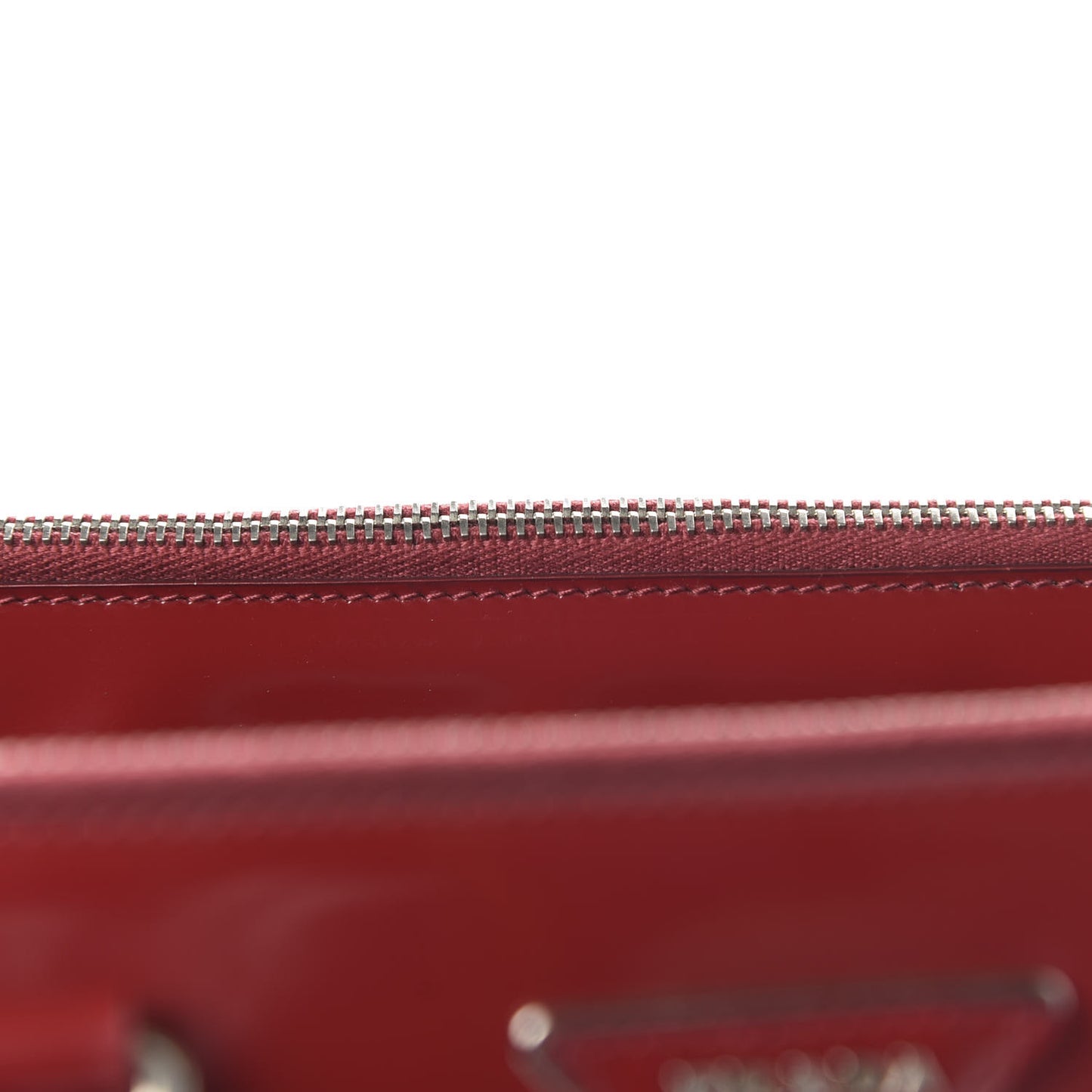 Spazzolato Large Double Zip Tote Scarlatto Rubino