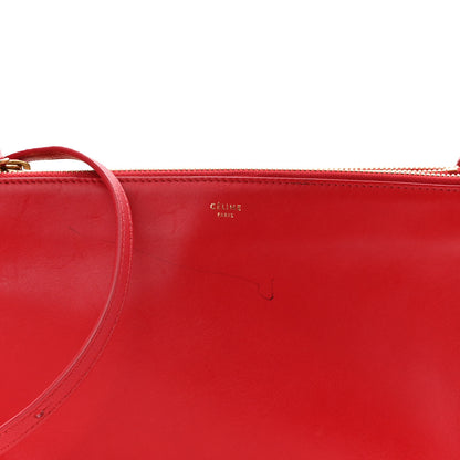 Celine Lambskin Small Trio Crossbody Bag Red 7 of 10