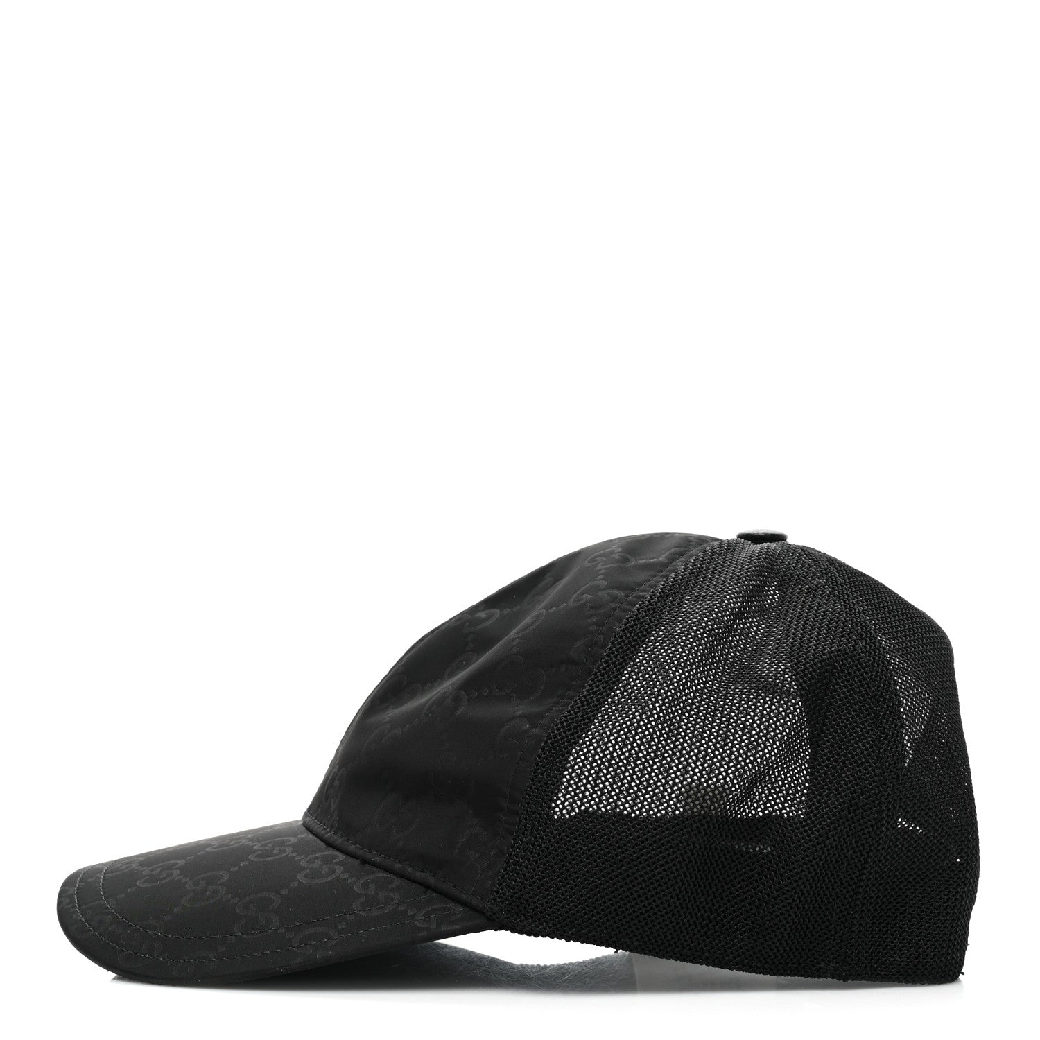 Gucci Nylon Monogram Baseball Hat L Black 4 of 9
