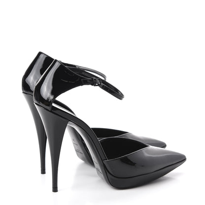 Saint Laurent Patent Zizi D'Orsay Pump 39 Black 4 of 10
