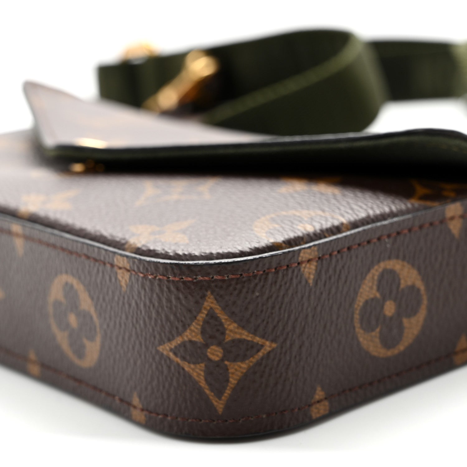 Louis Vuitton Monogram Felicie Strap & Go Kaki 9 of 10