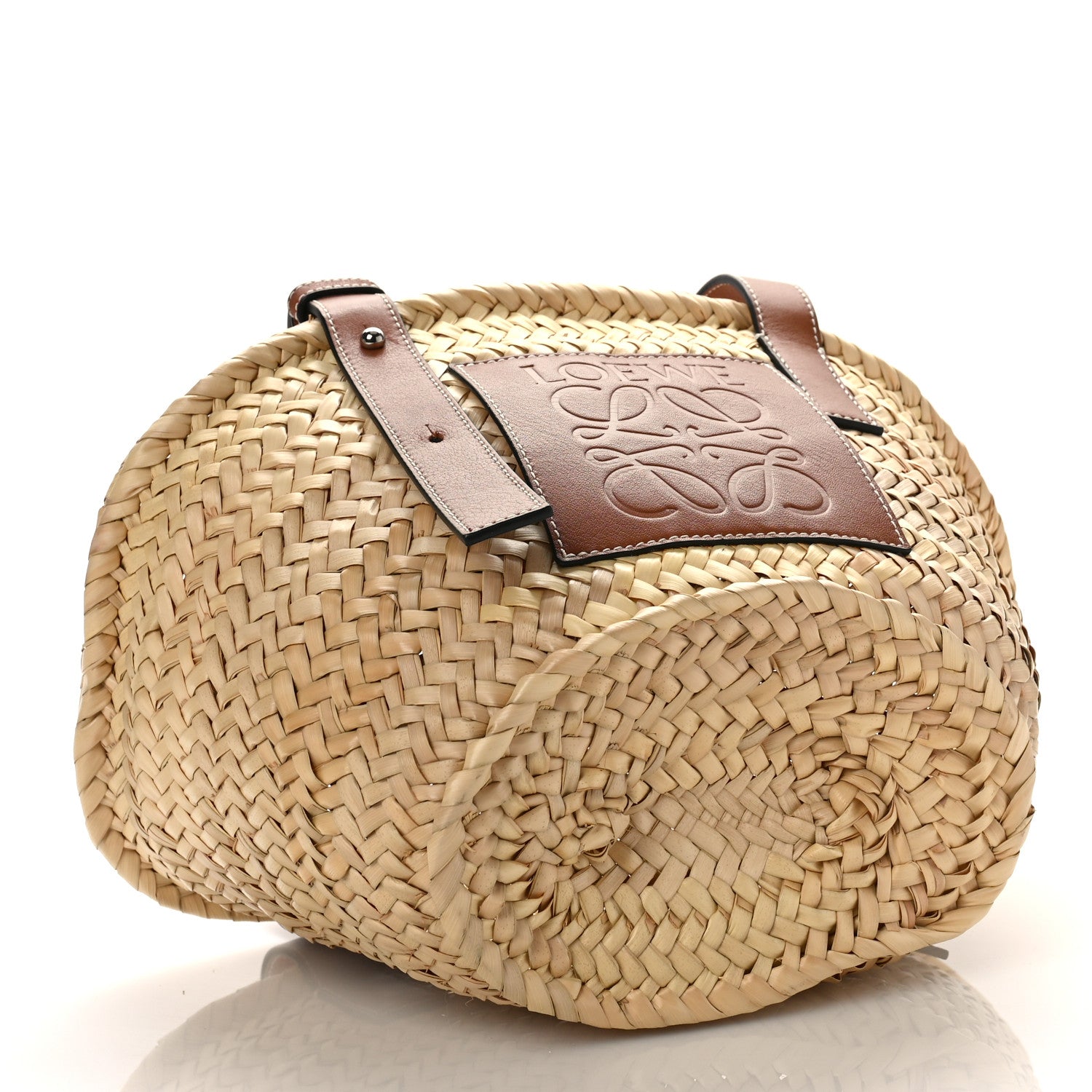 Loewe Raffia Small Basket Tote Bag Natural Tan 4 of 8