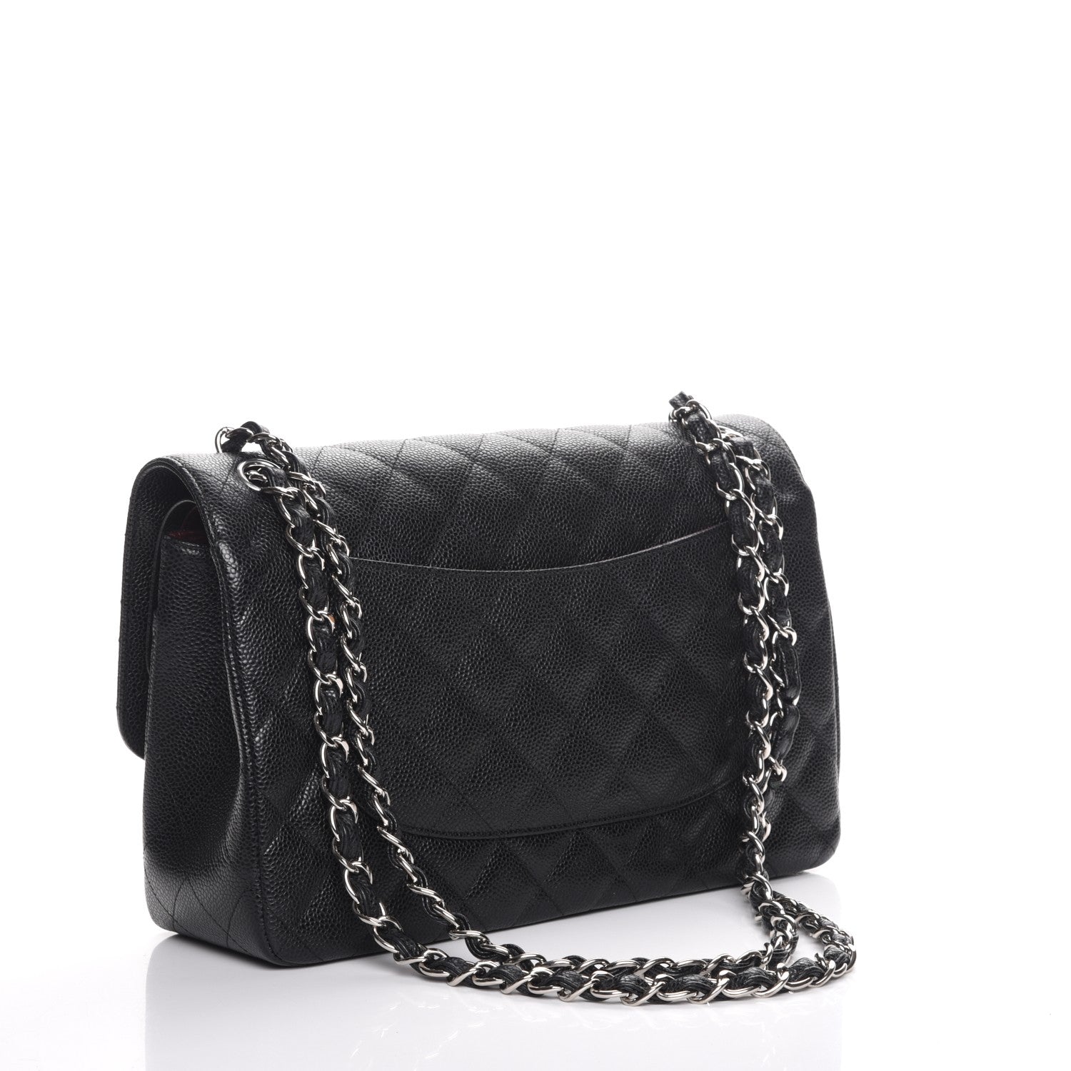 Chanel Caviar Quilted Jumbo Double Flap Black 3 of 8