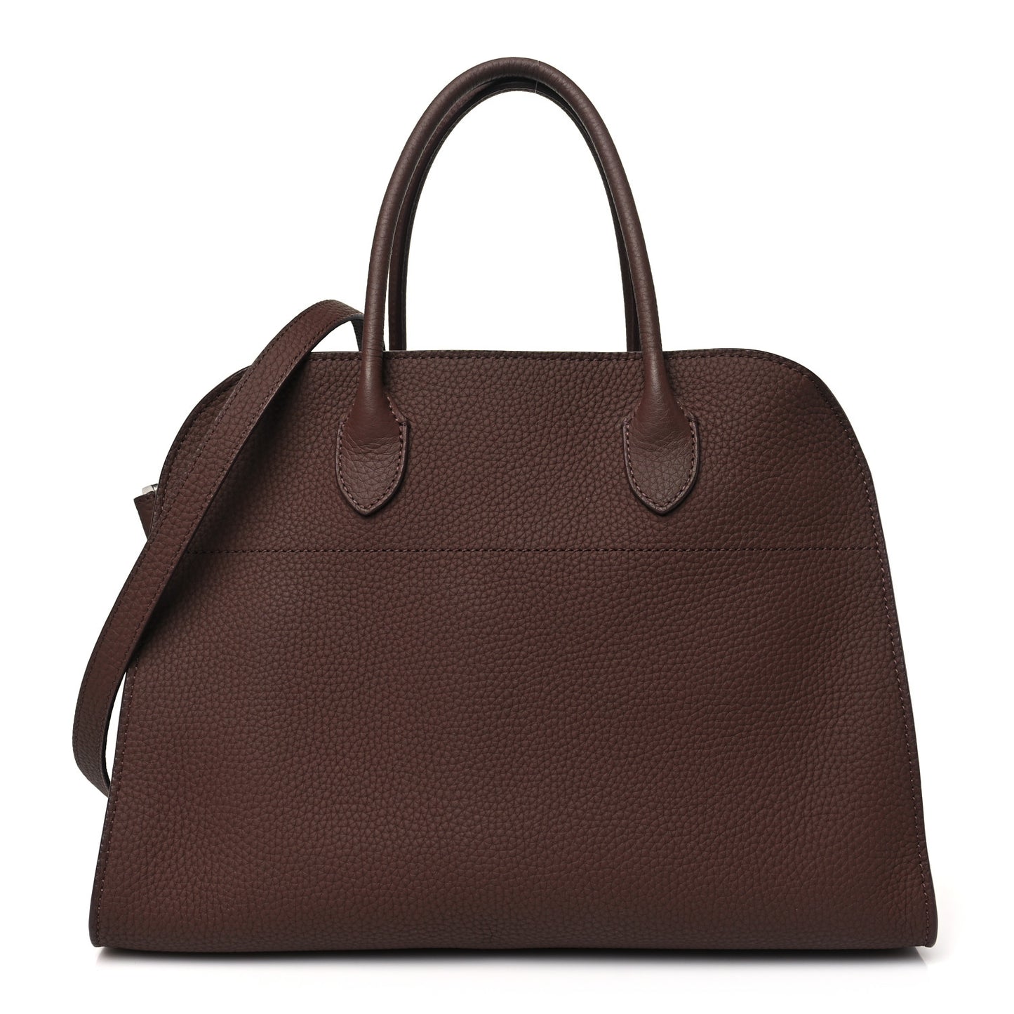 Matte Grained Calfskin Soft Margaux 12 Dark Mocha