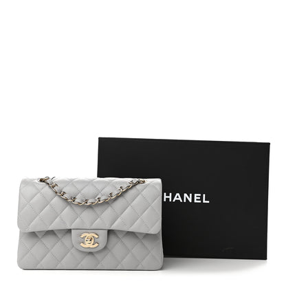 Chanel Caviar Quilted Small Double Flap Grey 11 of 11