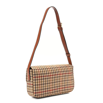 Celine Tweed Calfskin Triomphe Shoulder Bag Multicolor 3 of 8