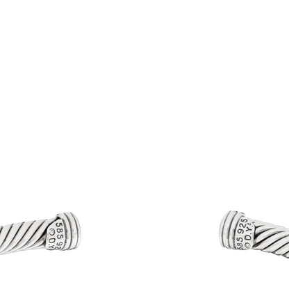 David Yurman Sterling Silver 14K Yellow Gold 5mm X Station Cable Bracelet 3 of 3
