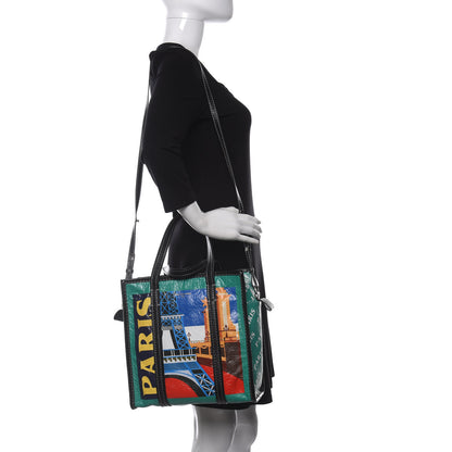 Balenciaga Agneau Arena Paris Print S Bazar Shopper Tote 2 of 9