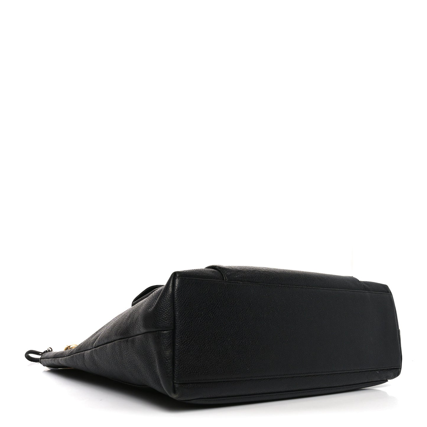 Caviar Flap Shoulder Bag Black
