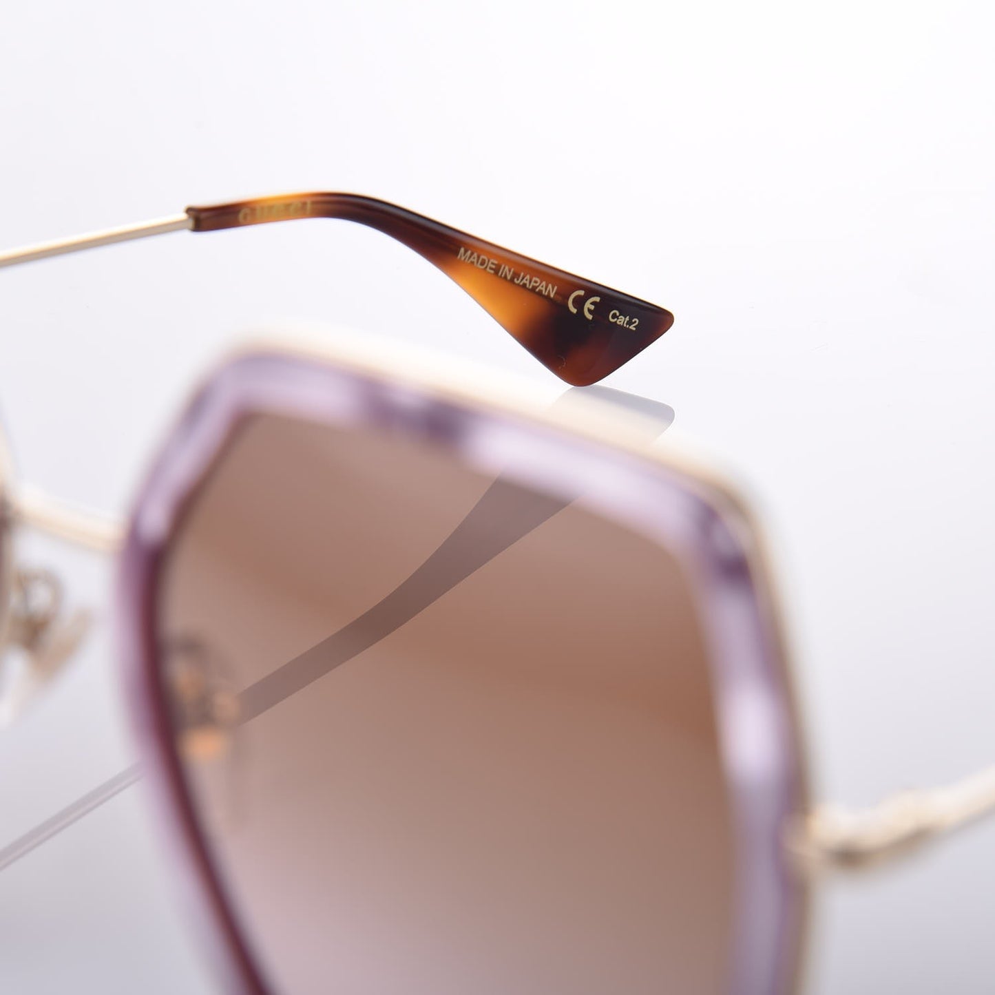 Acetate Oversize Square Frame GG0106S Sunglasses Purple