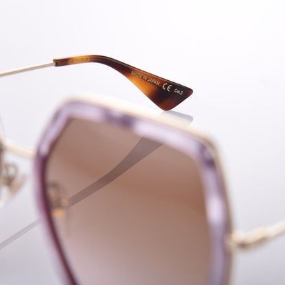 Gucci Acetate Oversize Square Frame GG0106S Sunglasses Purple 6 of 7