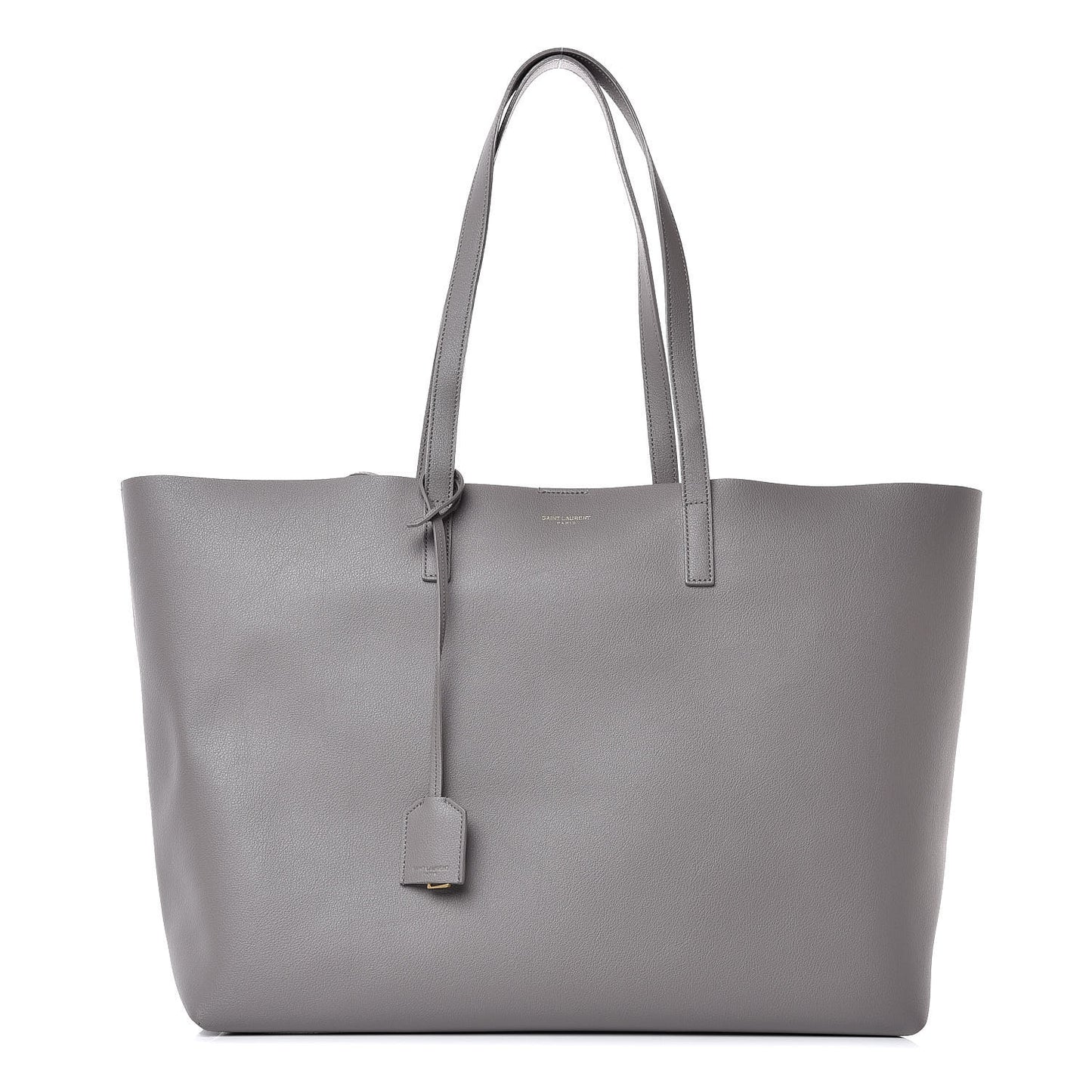 Calfskin Large Shopping Tote Coal